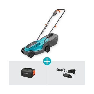 Gardena Accu grasmaaier | Gardena | PowerMax | 30 cm (3 maaistanden, Opvangbak, Incl. accu en lader) 14630-20.000.00 K170106351 - 2