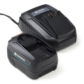 Gardena Accu met oplader | Power For All (18V, 4000 mAh, Led display, Snelladen) 14908-20 K170114228 - 1