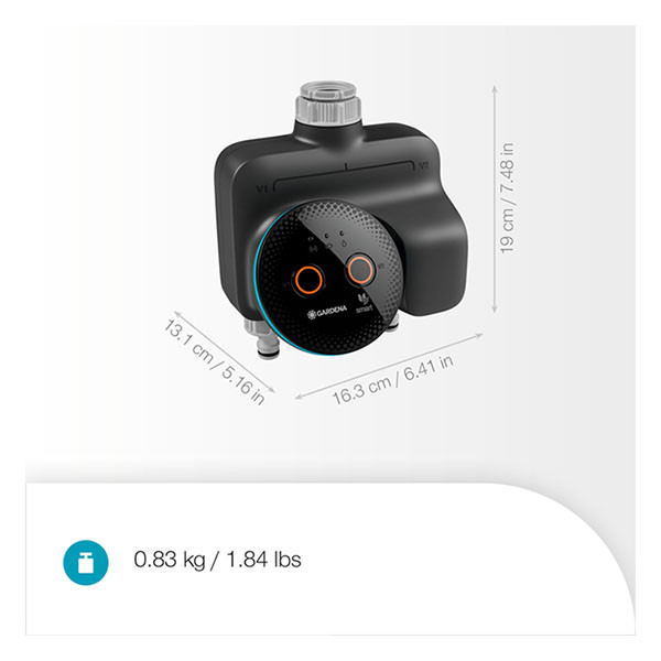 Gardena Bewateringssysteem | Gardena Smart Dual Water Control (App, Bluetooth, Automatiseringen, Stembediening) 19034-20.000.00 K170114281 - 4