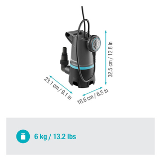 Gardena Dompelpomp | Gardena | 20.000 ltr/u (550 W, 2-in-1, Vuil water, Vlotterschakelaar) 09017-47.000.00 K170100011 - 3