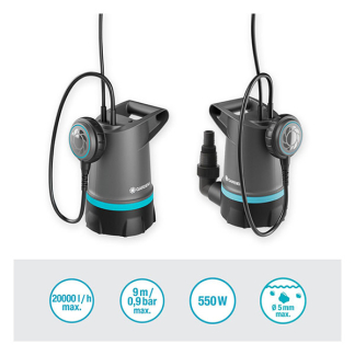 Gardena Dompelpomp | Gardena | 20.000 ltr/u (550 W, Schoon water, Vlotterschakelaar) 09016-47.000.00 K170100010 - 2