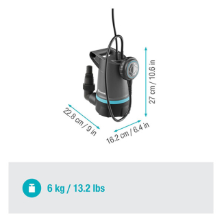 Gardena Dompelpomp | Gardena | 20.000 ltr/u (550 W, Schoon water, Vlotterschakelaar) 09016-47.000.00 K170100010 - 3
