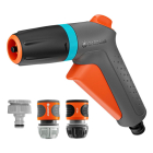 Gardena Spuitpistool tuinslang starterkit | Gardena Classic | 2 standen (3 Opzetstukken, Traploos instelbaar, UV en Vorstbescherming) 18362-20.000.00 K170114274 - 1