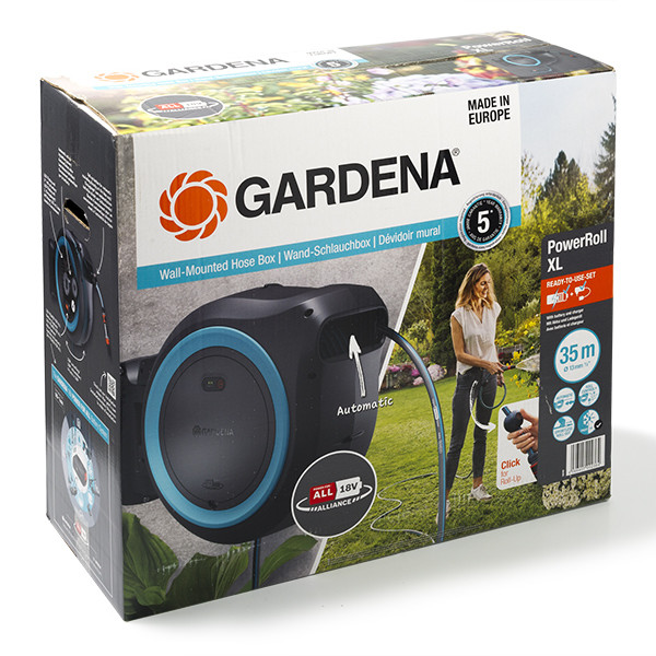 Gardena Wandslangenbox | Gardena | 35 meter (Incl. accu, Incl. koppelstukken en tuinspuit) 18640-20 K170114253 - 9