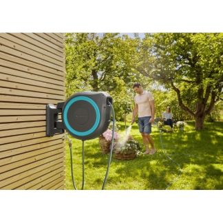 Gardena Wandslangenbox | Gardena | 35 meter (Incl. koppelstukken en tuinspuit, Vergrendeling, Blauw) 18630-20 K170114172 - 6