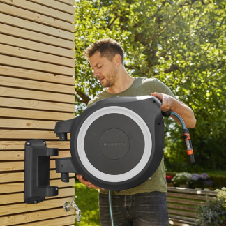 Gardena Wandslangenbox | Gardena | 35 meter (Incl. koppelstukken en tuinspuit, Vergrendeling, Wit) 18632-20 K170114173 - 4