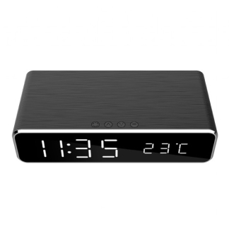 Gembird Digitale wekker | Gembird (Draadloze Qi oplader, LCD display, Zwart) DAC-WPC-01 K170108363