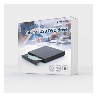 Gembird Externe DVD speler | Gembird (USB 2.0, CD, Zwart) DVD-USB-04 K030200024 - 4
