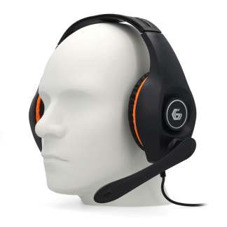 Gembird Gaming headset | Gembird | 2 meter (Bedraad, Jack 3.5 mm, Microfoon, Oranje/Zwart) GHS-05-O K170105053 - 1