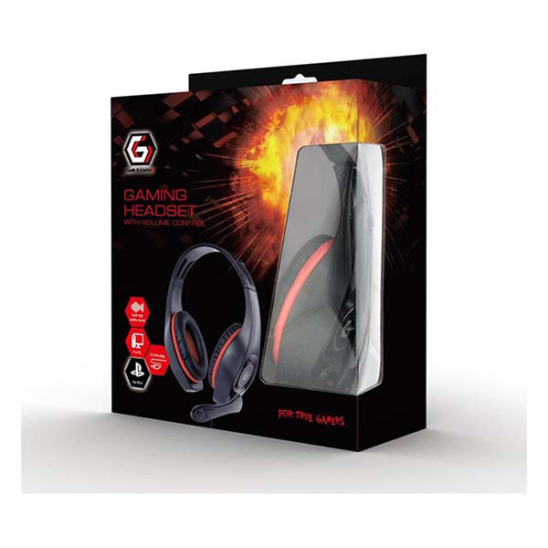 Gembird Gaming headset | Gembird | 2 meter (Bedraad, Jack 3.5 mm, Microfoon, Rood/Zwart) GHS-05-R K170105051 - 5