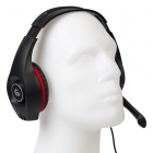 Gaming headset | Gembird | 2 meter (Bedraad, Jack 3.5 mm, Microfoon, Rood/Zwart)
