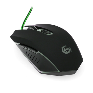 Gembird Gaming muis | Gembird (USB, 6-knops, 600-2400 dpi, Groen) MUSG-001-G K101504020 - 2