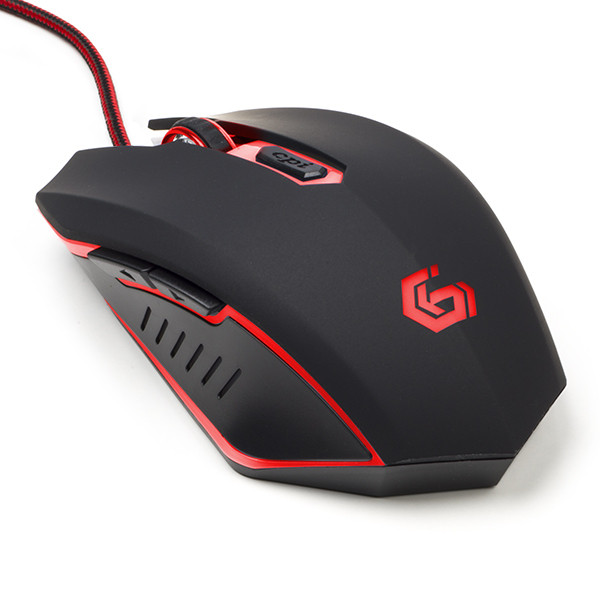 Gembird Gaming muis | Gembird (USB, 6-knops, 600-2400 dpi, Rood) MUSG-001-R K101504018 - 1
