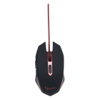 Gembird Gaming muis | Gembird (USB, 6-knops, 600-2400 dpi, Rood) MUSG-001-R K101504018 - 4