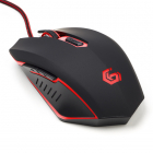 Gaming muis | Gembird (USB, 6-knops, 600-2400 dpi, Rood)