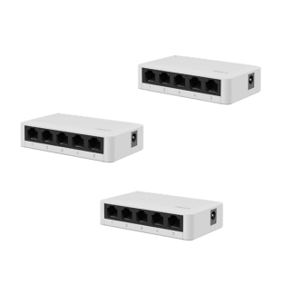 Gigabit switch | Gembird | 5 poorten (3 stuks, 1 Gbps)