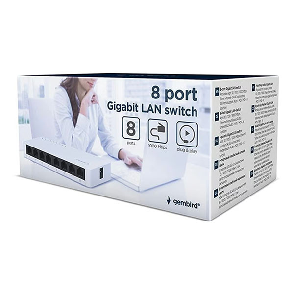 Gembird Gigabit switch | Gembird | 8 poorten (1 Gbps) NSW-G8-02 K020610089 - 4
