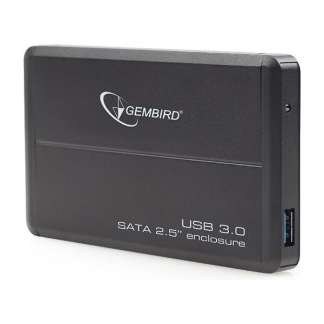 Gembird Harde schijf behuizing | Gembird | 2.5 inch (USB 3.0, SATA, Aluminum, Zwart) EE2-U3S-2 K170302195 - 1