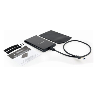 Gembird Harde schijf behuizing | Gembird | 2.5 inch (USB 3.1, SATA, Aluminium, Zwart) EE2-U3S-6 K170302193 - 2