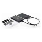 Gembird Harde schijf behuizing | Gembird | 2.5 inch (USB 3.1, SATA, Aluminium, Zwart) EE2-U3S-6 K170302193 - 2