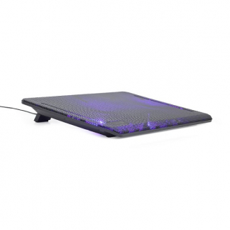 Gembird Laptopstandaard | Gembird | Tot 15.6 inch (Koelfunctie, Ergonomisch, Verstelbaar, USB-poort, LED) NBS-2F15-01 K101501116 - 