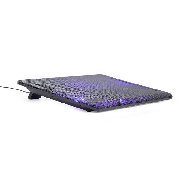 Gembird Laptopstandaard | Gembird | Tot 15.6 inch (Koelfunctie, Ergonomisch, Verstelbaar, USB-poort, led) NBS-2F15-01 K101501116 - 1