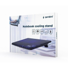 Gembird Laptopstandaard | Gembird | Tot 15.6 inch (Koelfunctie, Ergonomisch, Verstelbaar, USB-poort, led) NBS-2F15-01 K101501116 - 5