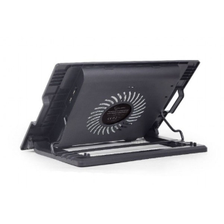 Gembird Laptopstandaard | Gembird | Tot 17 inch (Koelfunctie, Ergonomisch, Verstelbaar, USB-poort, led) NBS-1F17T-01 K101501117 - 3