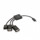 Gembird Micro USB hub | Gembird (2 x USB, 1 x Micro USB) UHB-OTG-02 K120200094