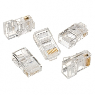 Gembird RJ45 connector Cat5 | UTP (Voor stugge kern, 10 stuks) LC-8P8C-001/10 K060700050 - 