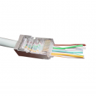 RJ45 connector Cat5e/ Cat6 | FTP (Voor stugge en soepele kern, Doorsteekmontage, 100 stuks)