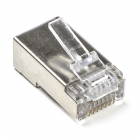 RJ45 connector Cat6 | FTP (Voor stugge en soepele kern, Doorsteekmontage, 10 stuks)
