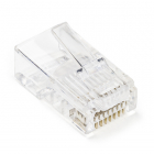 RJ45 connector Cat6 | U/UTP (Voor stugge en soepele kern, Doorsteekmontage, 100 stuks)