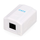 Gembird RJ45 wandcontactdoos | UTP (RJ45, Cat6, Horizontaal, Opbouw) NCAC-1U6-01 K170108353 - 1