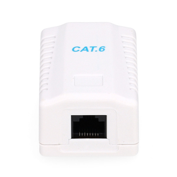 Gembird RJ45 wandcontactdoos | UTP (RJ45, Cat6, Horizontaal, Opbouw) NCAC-1U6-01 K170108353 - 2