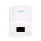 Gembird RJ45 wandcontactdoos | UTP (RJ45, Cat6, Horizontaal, Opbouw) NCAC-1U6-01 K170108353 - 2