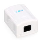 Gembird RJ45 wandcontactdoos | UTP (RJ45, Cat6, Horizontaal, Opbouw) NCAC-1U6-01 K170108353 - 3