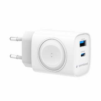 Gembird Snellader | Gembird |  (USB A, USB C, Laadplaat, 20W, Power Delivery, Quick Charge 3.0, Wit) TA-UC-PDQCW20-01-W K010221068 - 1