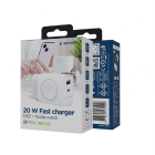 Gembird Snellader | Gembird |  (USB A, USB C, Laadplaat, 20W, Power Delivery, Quick Charge 3.0, Wit) TA-UC-PDQCW20-01-W K010221068 - 2