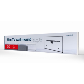 Gembird Tv beugel | Gembird | 37 tot 80 inch (Vast, Slimline, Max. 50 kg) WM-S80F-01 K101501150 - 5
