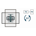 Gembird Tv beugel | Gembird | 40 tot 80 inch (Draai, roteer en kantelbaar, Max. 50 kg) WM-80STR-01 K101501180 - 4