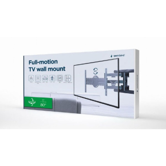 Gembird Tv beugel | Gembird | 40 tot 80 inch (Draai, roteer en kantelbaar, Max. 50 kg) WM-80STR-01 K101501180 - 6