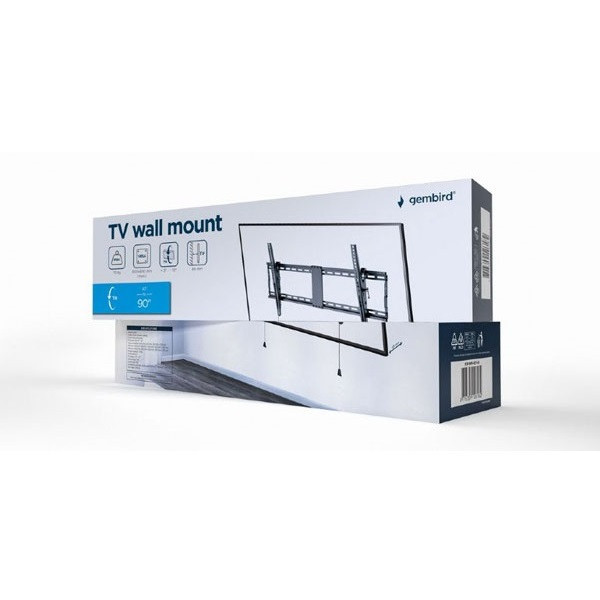 Gembird Tv beugel | Gembird | 43 tot 90 inch (Kantelbaar, Max. 70 kg) WM-90T-01 K101501183 - 4