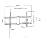 Gembird Tv beugel | Gembird | 43 tot 90 inch (Kantelbaar, Max. 70 kg) WM-90T-01 K101501183 - 5