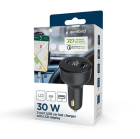 Gembird USB autolader | Gembird | 2-poorts (30W, USB A, USB C, Power Delivery, Lcd-scherm, Zwart) TA-UC-AC2PD30LCD-CAR-01 K010221071 - 2