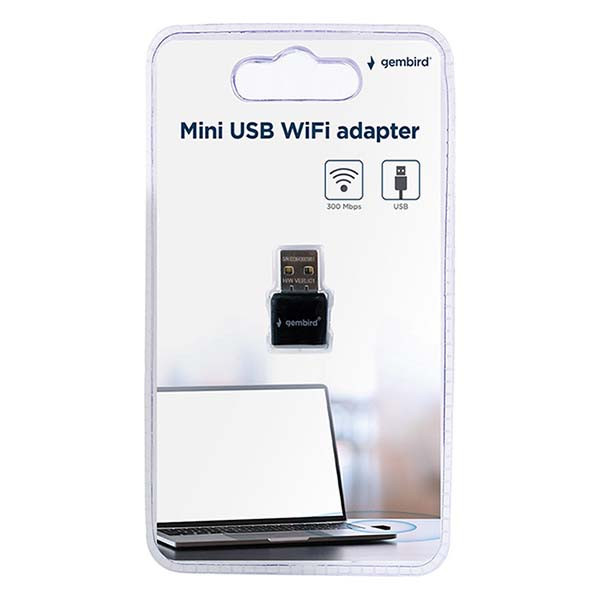 Gembird Wifi dongle | Gembird (USB A, 2.4 GHz, 300 Mbps) WNP-UA300-01 K060302238 - 4
