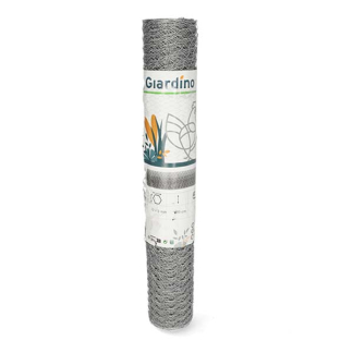 Giardino Kippengaas | Giardino | 10 m x 50 cm (Maaswijdte 13 x 13 mm, Metaal, Zilver) 3940051 K170105627 - 3