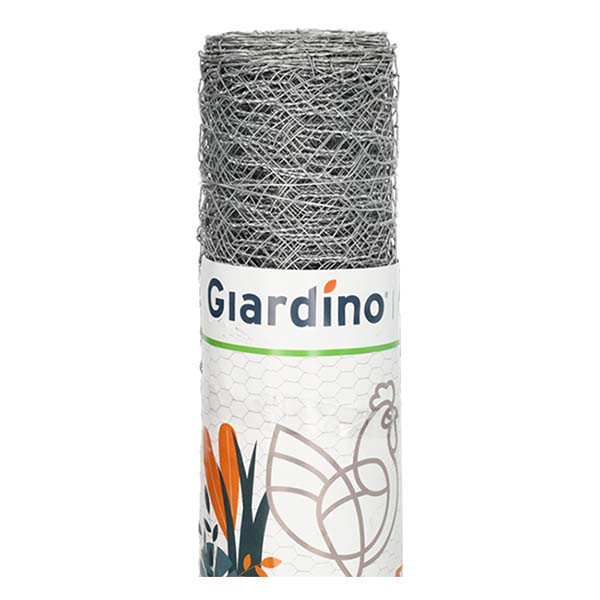 Giardino Kippengaas | Giardino | 10 m x 50 cm (Maaswijdte 25 x 25 mm, Metaal, Zilver) 3940071 K170105633 - 2