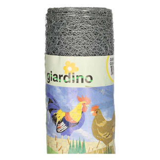 Giardino Kippengaas | Giardino | 25 m x 50 cm (Maaswijdte 20 x 20 mm, Metaal, Zilver) 3940141 K170105630 - 2