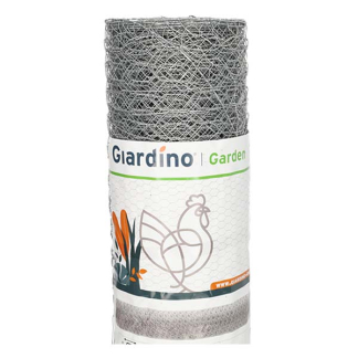 Giardino Kippengaas | Giardino | 25 m x 50 cm (Maaswijdte 25 x 25 mm, Metaal, Zilver) 3940171 K170105634 - 2